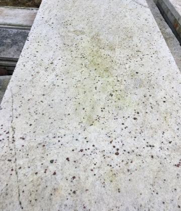 Hvid granitplade