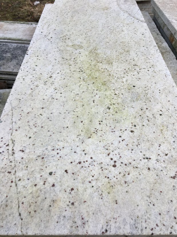 Hvid granitplade